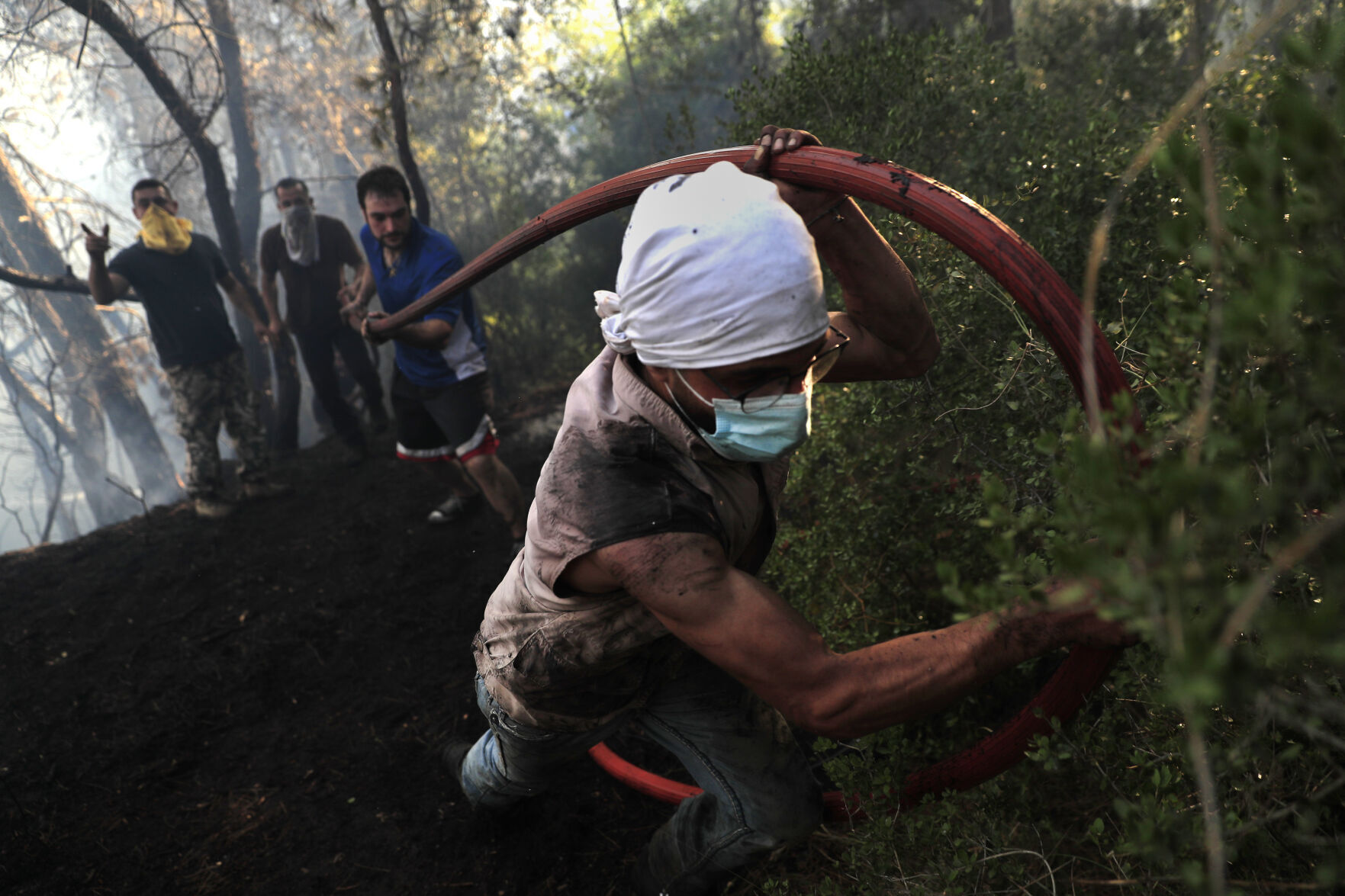 APTOPIX Lebanon Wildfire